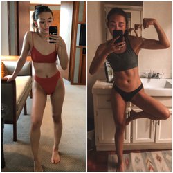 Ron Le Fitness - Before training with Ron I was just "skinny". 2nd pic on the right was only weeks later into our training.