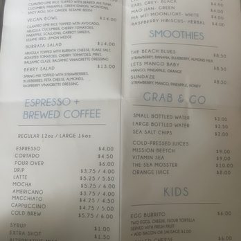 Blue Palm Mission Beach - Menu - Coffee & Tea Near Me - San Diego, California Blue Palm Mission Beach - Menu - Coffee & Tea Near Me - San Diego, California