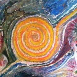 Travis Earth Wines - Travis' painting, wine label, tasting room decoration. You name it.