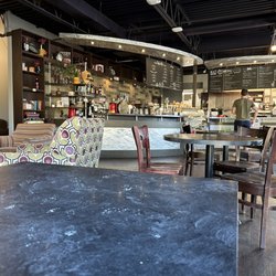 Joe Black Coffee Bar - Interior looking at counter.
