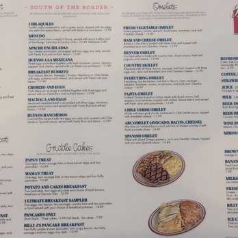 Billy J's Family Restaurant - Menu1 - American Near Me - Fontana, California Billy J's Family Restaurant - Menu1 - American Near Me - Fontana, California