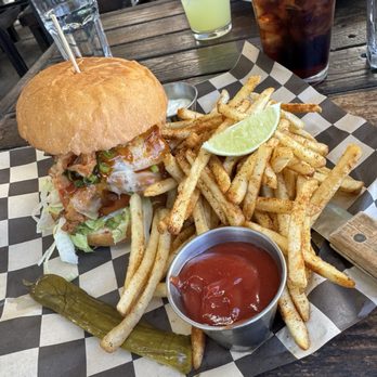 Portal Oakland - 'Fire & Seoul' BBQ Chicken Pub Burger - New American Near Me - Oakland, California Portal Oakland - 'Fire & Seoul' BBQ Chicken Pub Burger - New American Near Me - Oakland, California