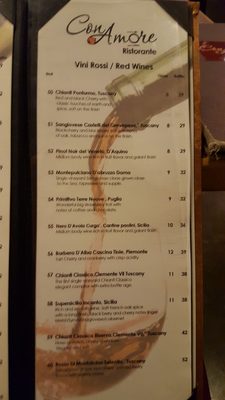 Menu photo 8 Con Amore Ristorante Corona, CA