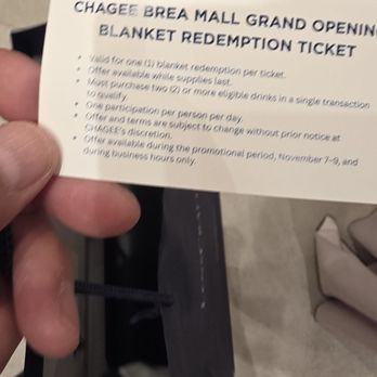 Chagee Modern Teahouse - Order 2 drinks for blanket - Coffee & Tea Near Me - Brea, California Chagee Modern Teahouse - Order 2 drinks for blanket - Coffee & Tea Near Me - Brea, California