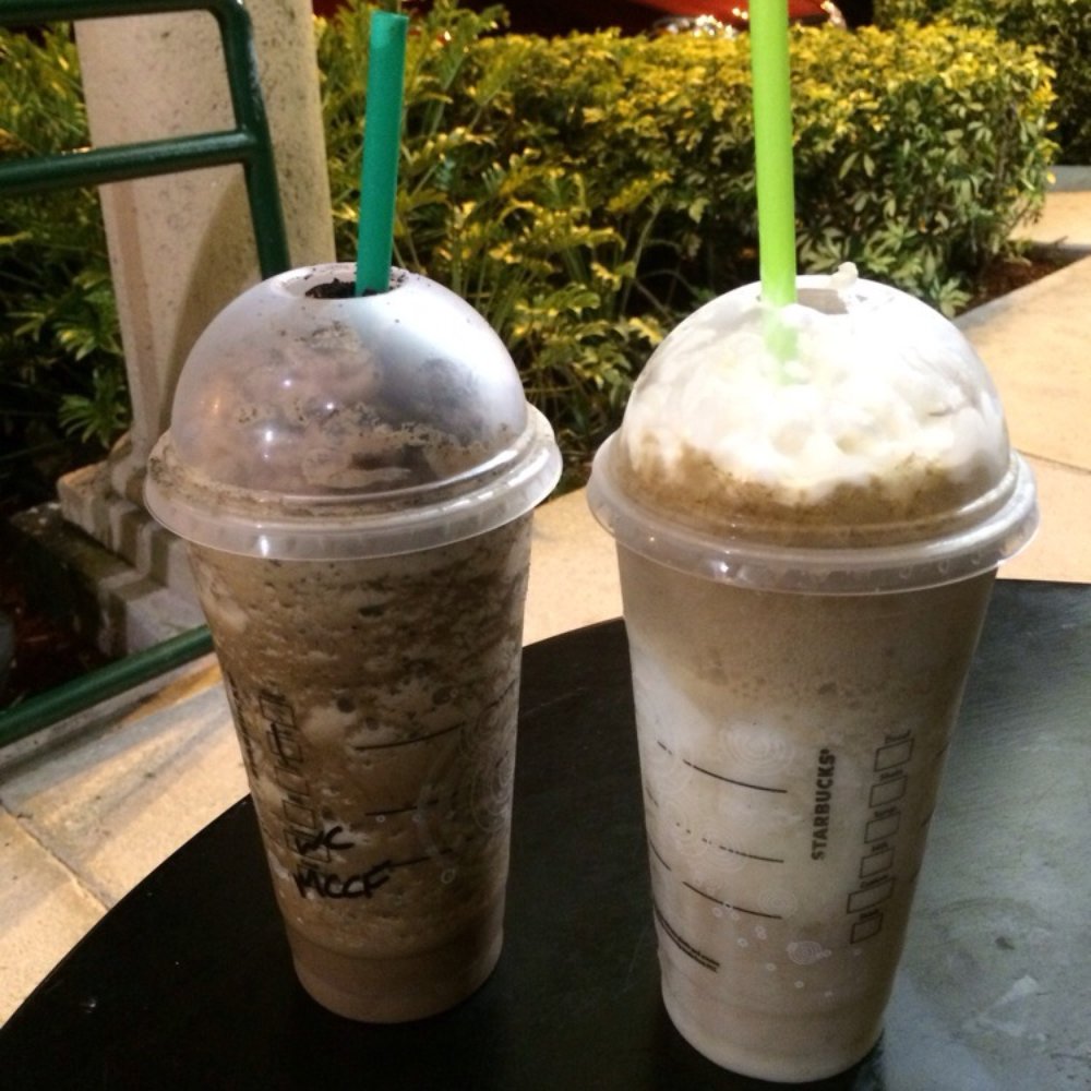Starbucks - My drink on the right, the Rootbeer Float. A grande rootbeer and a tall vanilla bean frap...mixed ! It's delicious ! - Coffee & Tea Near Me - Hollywood, Florida Starbucks - My drink on the right, the Rootbeer Float. A grande rootbeer and a tall vanilla bean frap...mixed ! It's delicious ! - Coffee & Tea Near Me - Hollywood, Florida