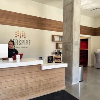 Perspire Sauna Studio - West Loop - Front desk - Saunas Near Me - Chicago, Illinois Perspire Sauna Studio - West Loop - Front desk - Saunas Near Me - Chicago, Illinois