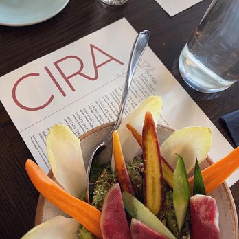 Cira - Green Garlic & Sunflower Seed Dip - Mediterranean Near Me - Chicago, Illinois Cira - Green Garlic & Sunflower Seed Dip - Mediterranean Near Me - Chicago, Illinois