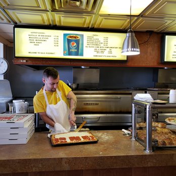 Sal's Pizzeria - Looked like Detroit pan style pizza. Not on the lunch special, it should be, looked so good. - Pizza Near Me - West Bend, Wisconsin Sal's Pizzeria - Looked like Detroit pan style pizza. Not on the lunch special, it should be, looked so good. - Pizza Near Me - West Bend, Wisconsin
