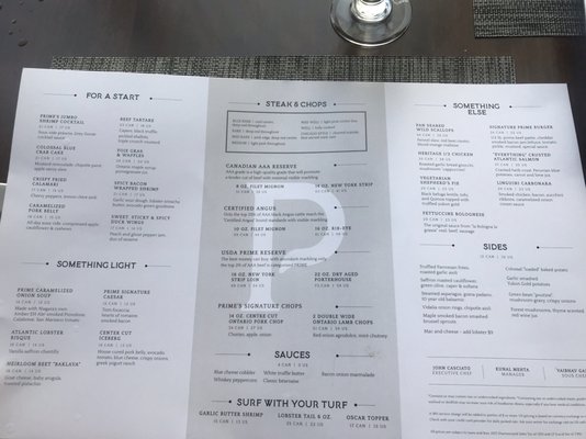 Menu photo 8 Prime Steakhouse Niagara Falls, ON Menu photo 8 Prime Steakhouse Niagara Falls, ON