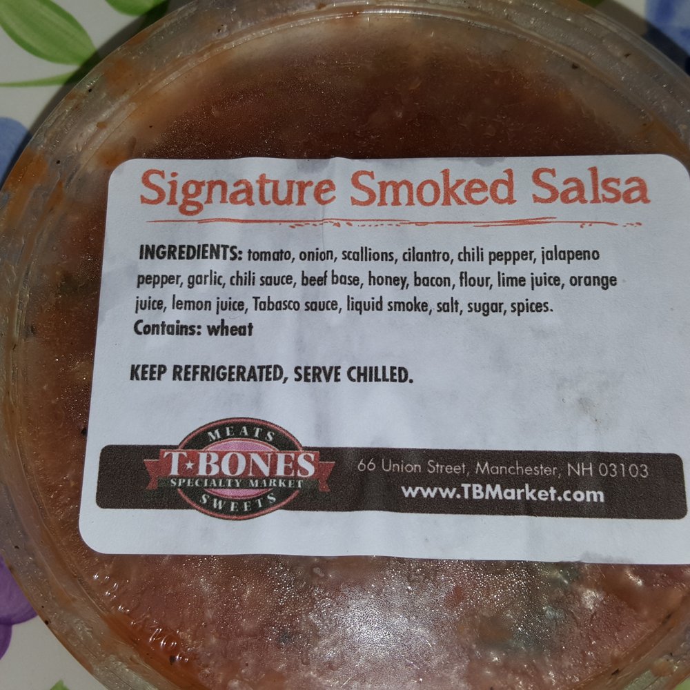 T-BONES Meats, Sweets, and Catering - I just love this salsa! I wish they also had CJ's tortilla chips too! - Breakfast & Brunch Near Me - Manchester, New Hampshire T-BONES Meats, Sweets, and Catering - I just love this salsa! I wish they also had CJ's tortilla chips too! - Breakfast & Brunch Near Me - Manchester, New Hampshire