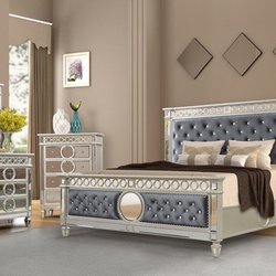 Home Furniture - King bed dresser mirror nightstand chest