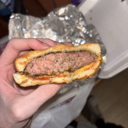 Cook Out - Raw burger