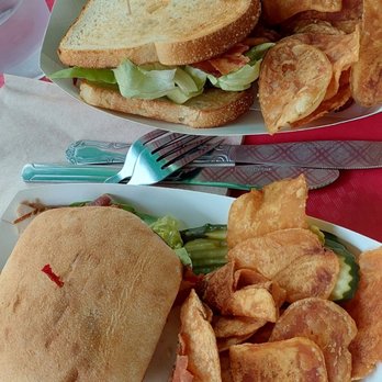 Alice's Restaurant - Turkey club (bottom) and BLT (top) - Diners Near Me - Woodside, California Alice's Restaurant - Turkey club (bottom) and BLT (top) - Diners Near Me - Woodside, California