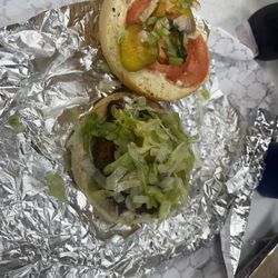 Hamburger with barely any onions