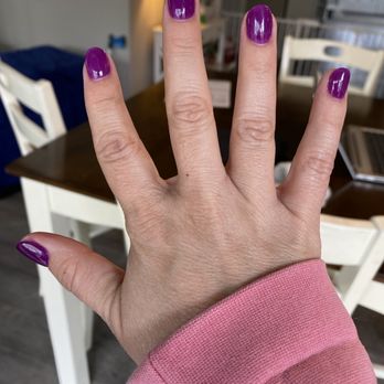 The Herbal Nail Spa - Dip nails in plum - Nail Salons Near Me - Renton, Washington The Herbal Nail Spa - Dip nails in plum - Nail Salons Near Me - Renton, Washington
