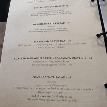 Barton Family Winery And Grey Wolf Cellars - Menu 11/23 - Wine Tasting Room Near Me - Paso Robles, California