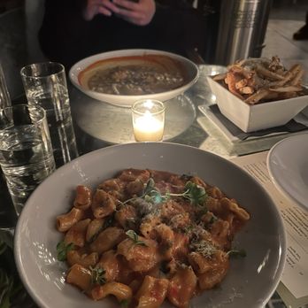 Ysabel - Hand Cut Rigatoni & Lobster Ravioli & Truffle Fries, Parmesan - New American Near Me - West Hollywood, California