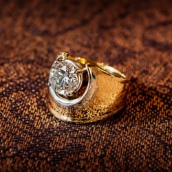 Gilmore Family Jewelers - Platinum and 18kyellow gold 2carat diamond engagement ring