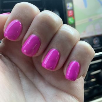 Nail Studio - This was immediately after I left I sent my friend a picture and did not notice the top coat at the time. To the eye it was pink. - Nail Salons Near Me - Pembroke Pines, Florida