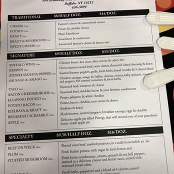 Babcia's Pierogi - the menu - Food Trucks Near Me - Buffalo, New York