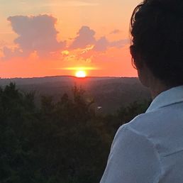 Enjoying  sunset