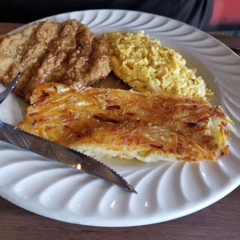 The Palms Cafe - Chicken Fried Steak no Gravy Eggs, Hashbrowns - Breakfast & Brunch Near Me - Rancho Mirage, California