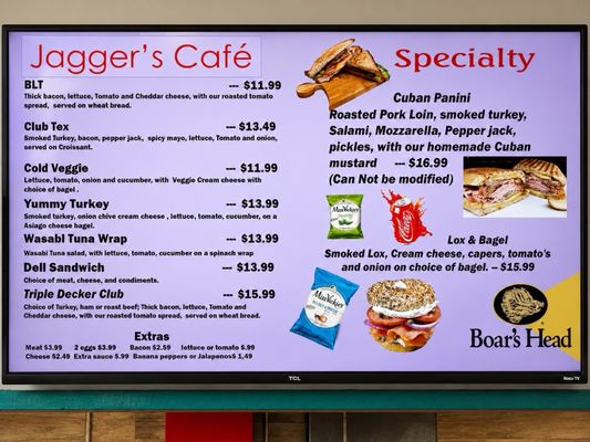 Menu photo 1 Jagger's Cafe Pearl Harbor, HI Menu photo 1 Jagger's Cafe Pearl Harbor, HI
