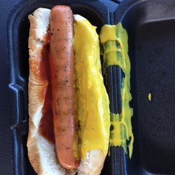 Cook Out - Asked for light mustard.