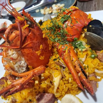 Los Andes Restaurant - Lobster paella - Latin American Near Me - Providence, Rhode Island