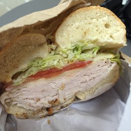 The Bird Sandwich on a toasted sesame bagel The Bird Sandwich on a toasted sesame bagel