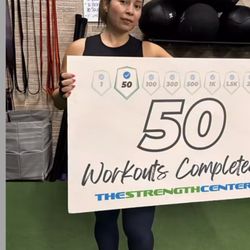 The Strength Center - 50 workouts completed
