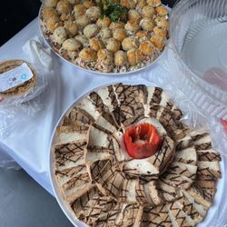 Ann's Catering - Vietnamese grilled tofu and fried chicken biscuits - amazing