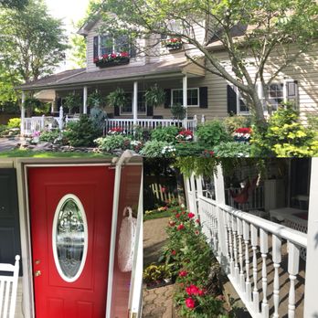 Purely Paint - Painted the white picket fence and columns along with painting a welcoming red door! - Painters Near Me