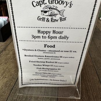 Captain Groovy's Grill & Raw Bar - Happy hour food - Seafood Near Me - Norfolk, Virginia Captain Groovy's Grill & Raw Bar - Happy hour food - Seafood Near Me - Norfolk, Virginia