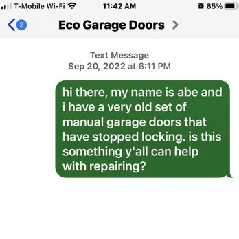 Eco Garage Door Services - msg never got a response - Garage Door Services Near Me - Del Valle, Texas Eco Garage Door Services - msg never got a response - Garage Door Services Near Me - Del Valle, Texas