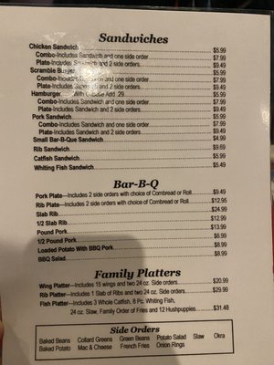 Menu photo 4 Brad's Bar-B-Que Oxford, AL
