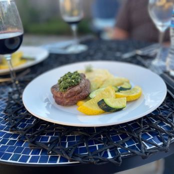 Taste To Remember - Filet mignon, seasonal veggies, creamy polenta - Caterers Near Me Taste To Remember - Filet mignon, seasonal veggies, creamy polenta - Caterers Near Me