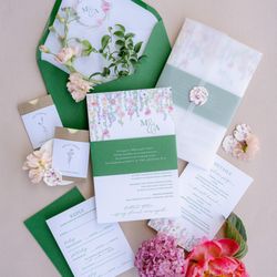 Idieh Design - Summer garden wedding invitation