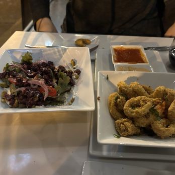 Just Friends Cafe - Goat Cheese Salad & Fried Calamari - Italian Near Me - Jersey City, New Jersey Just Friends Cafe - Goat Cheese Salad & Fried Calamari - Italian Near Me - Jersey City, New Jersey