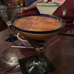Frozen mango margarita with tajin.
