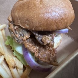 Oyster Mushroom Sandwich