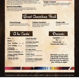 the menu the menu