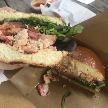 The Point Park - That lobster & shrimp BLT sandwich (they had brioche buns, but were out of brioche rolls). - Food Stands Near Me - San Antonio, Texas