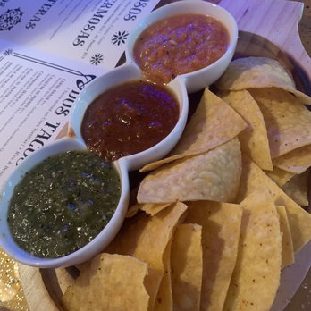 Cantina Tequila - Chips and 3 different salsas - Mexican Near Me - Henderson, Nevada Cantina Tequila - Chips and 3 different salsas - Mexican Near Me - Henderson, Nevada