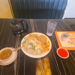 In this photo is chop suey. But the chowmein and subgum they have is by far. The best of the best In this photo is chop suey. But the chowmein and subgum they have is by far. The best of the best