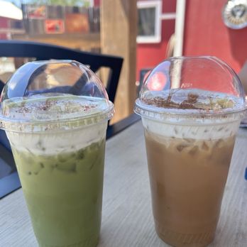 Julian Pit Stop - banana bread matcha & banana bread latte - Coffee & Tea Near Me - Julian, California