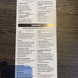 Sweet Lake Biscuits & Limeade - Menu