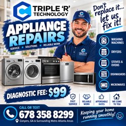 Triple 'R' Technology - Appliance Repairs & Service