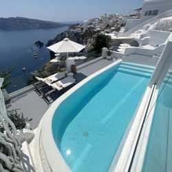 Santorini, my private pool for 24 hrs. July 2023