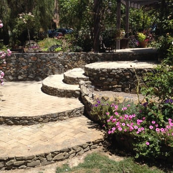 Quail Haven Farm - steps down to the ceremony lawn from the bride's quarters - Horseback Riding Near Me - Vista, California
